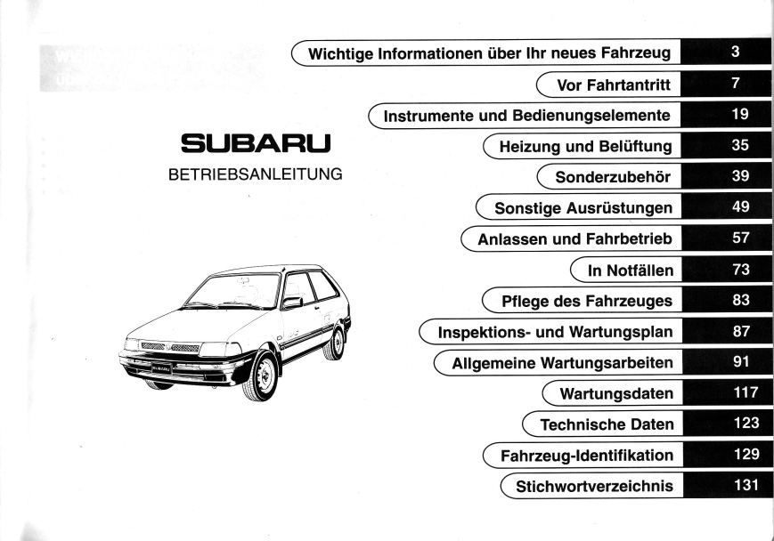 Náhľad manuálu Subaru JUsty